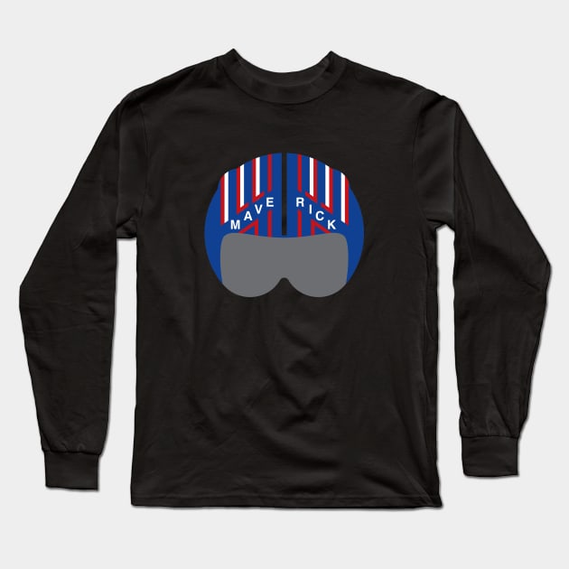 Maverick helmet Long Sleeve T-Shirt by Function9